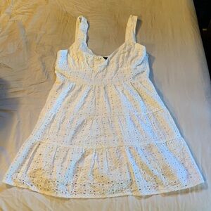 White H&M, mini dress size large.